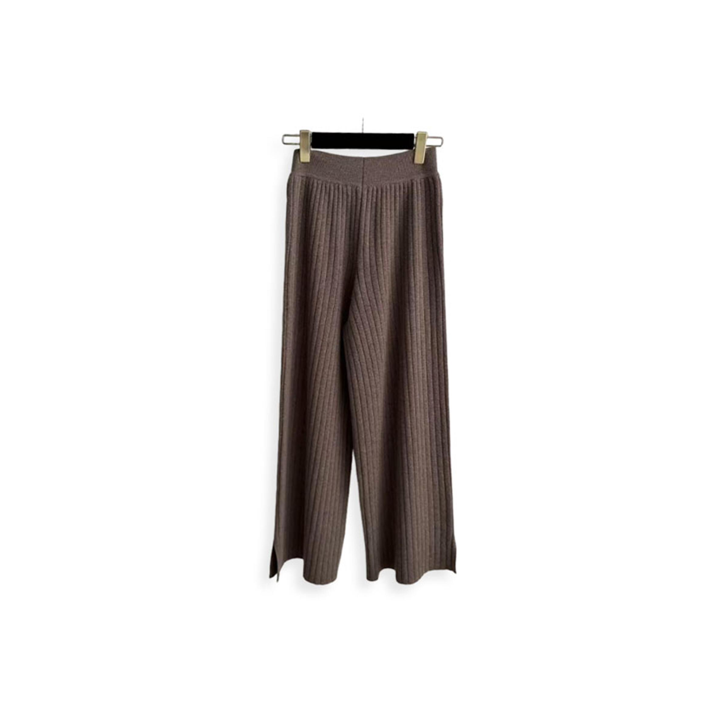 L0r0 P1ana rib-knit straight-leg trousers